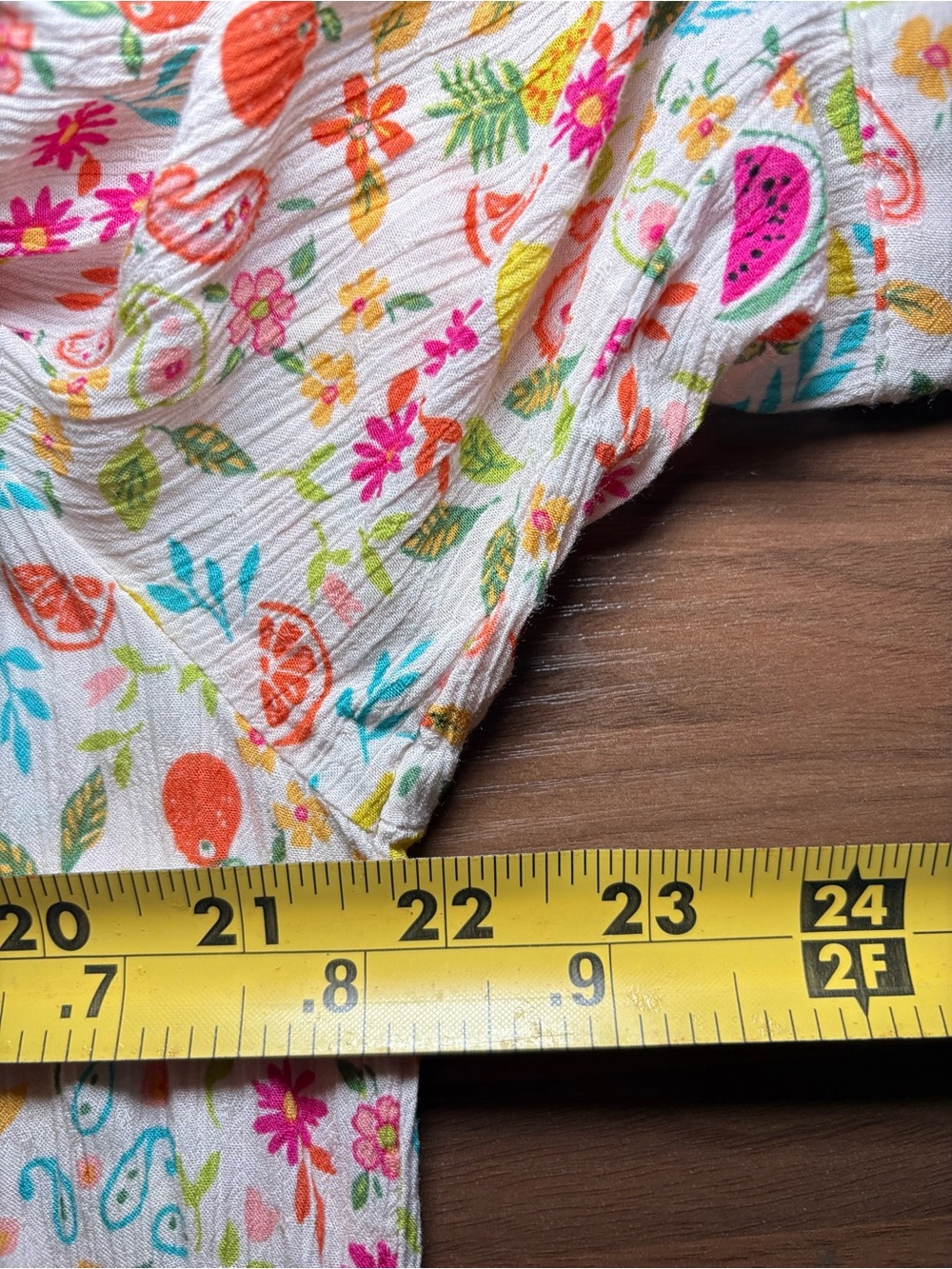 Democracy Floral Paisley Roll Tab Blouse | Lightweight Button Front Top | Boho - Picture 11 of 12